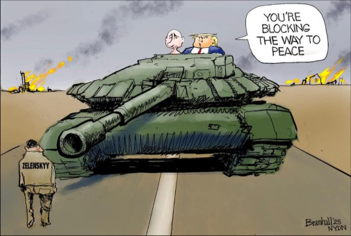 Prekazka (mieru) ... (cartoon joke)